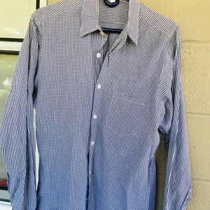 Steven Alan Men’s Sz M Blue & White Dress Shirt